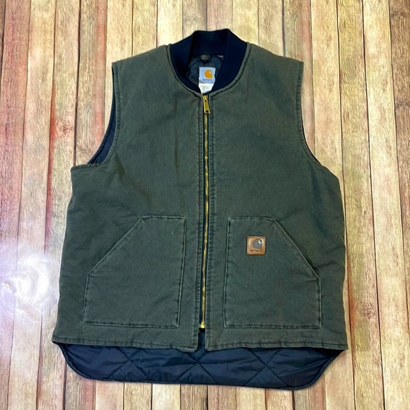 Carhartt Jackets & Coats Carhartt Mens Xlt Tall Green Full Zip Up